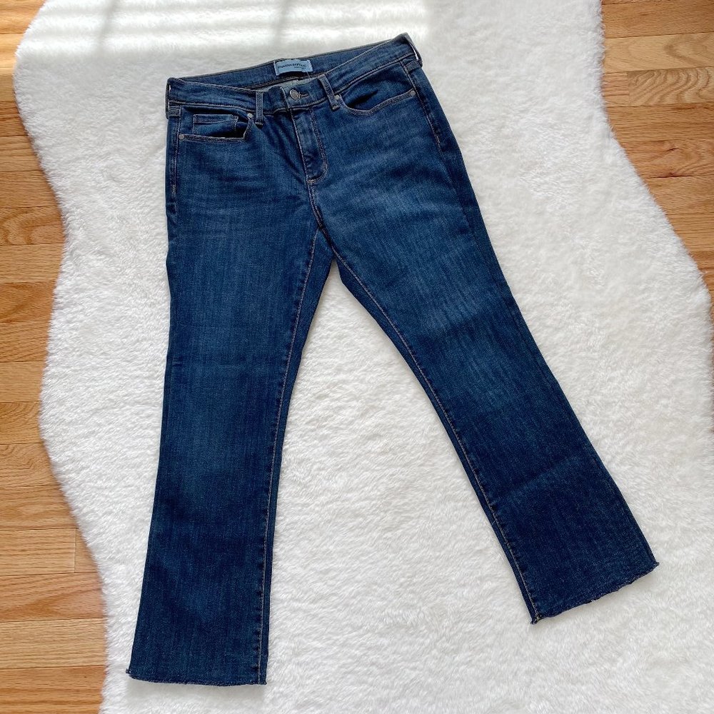Banana Republic, NWOT, Premium Denim Cropped Flare Jeans Size 27